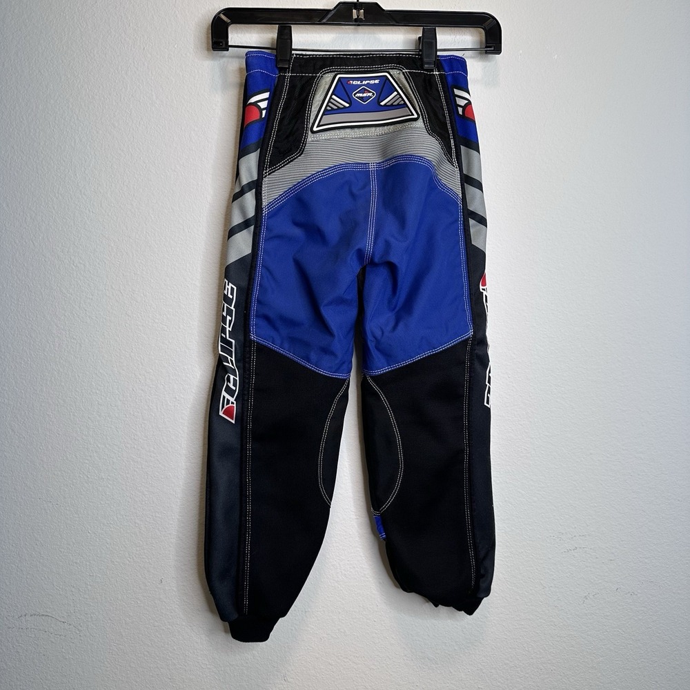MSR Eclipse Motor Cross Racing Pants Blue Black Adjustable Waist Size 22 in - Picture 4 of 5